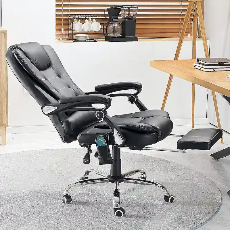 Beheizbarer Chefbürostuhl mit Massagefunktion und verstellbarer Höhe