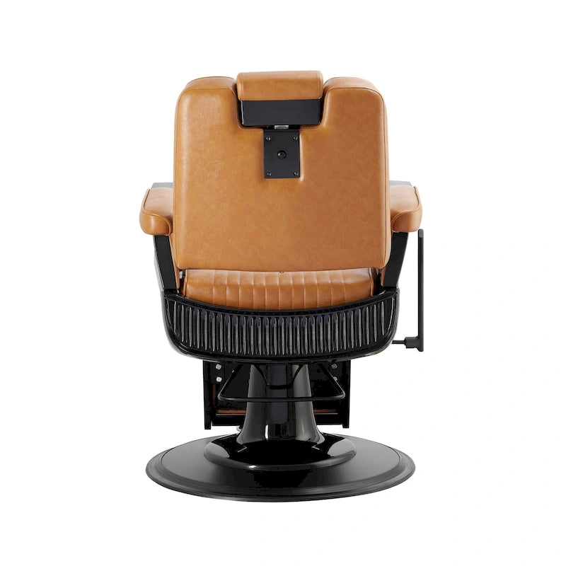 Robuster Friseurstuhl, verstellbarer Stylingstuhl für den Friseursalon, Camel