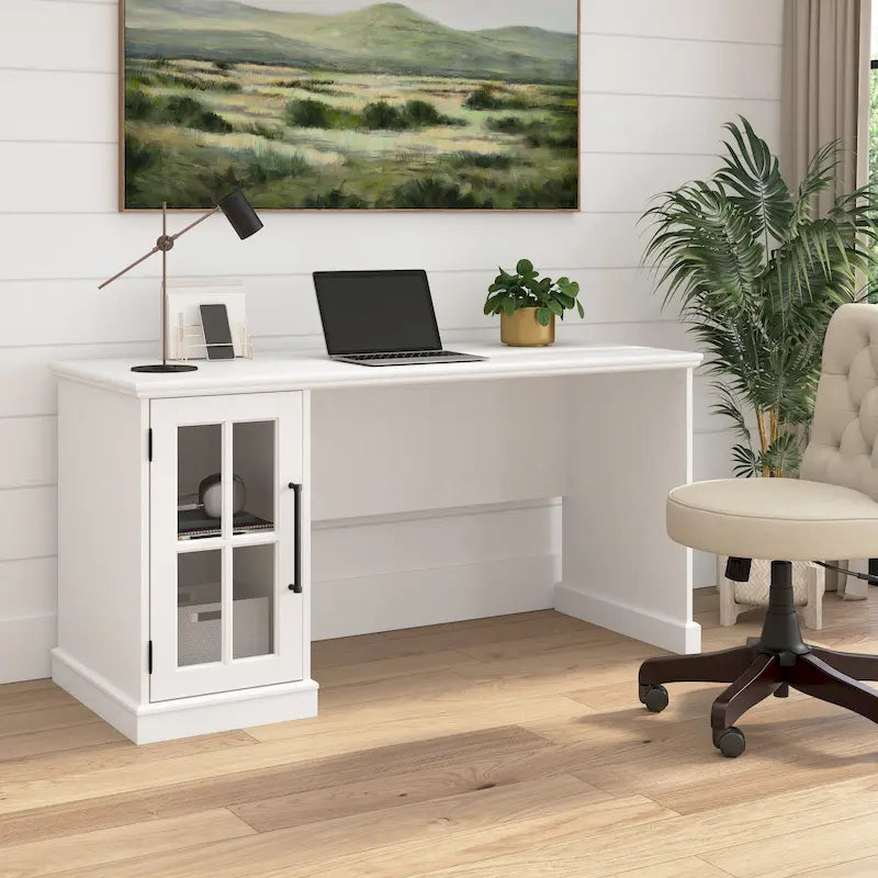 Computerbureau van 60W met opbergkast