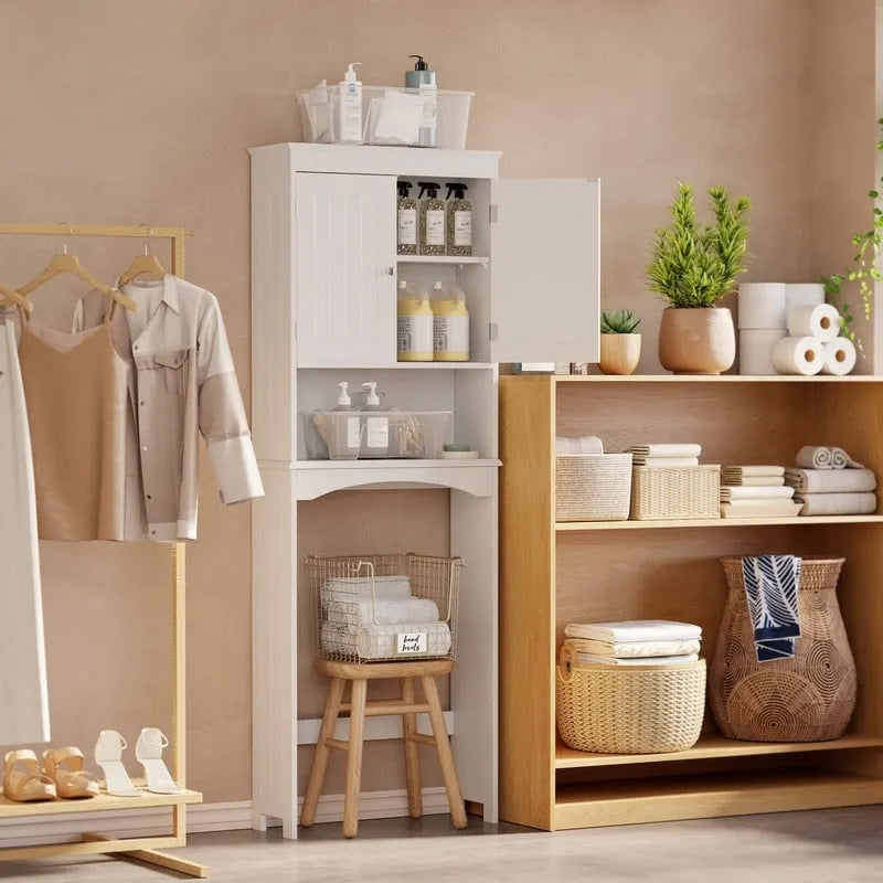 Badezimmerschrank, Toiletten-Aufbewahrungsschrank, Badezimmerregal über der Toilette, platzsparende Toilettenaufbewahrung