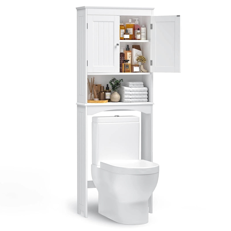 Mobiletto portaoggetti da bagno, mobiletto portaoggetti per WC, mensola da bagno sopra il WC, salvaspazio per WC