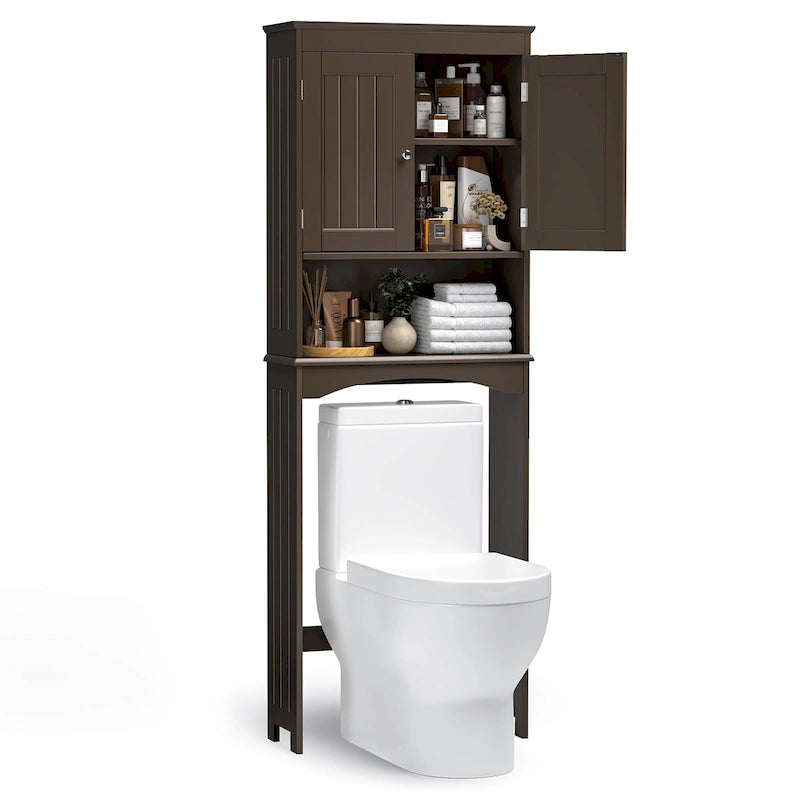 Mobiletto portaoggetti da bagno, mobiletto portaoggetti per WC, mensola da bagno sopra il WC, salvaspazio per WC