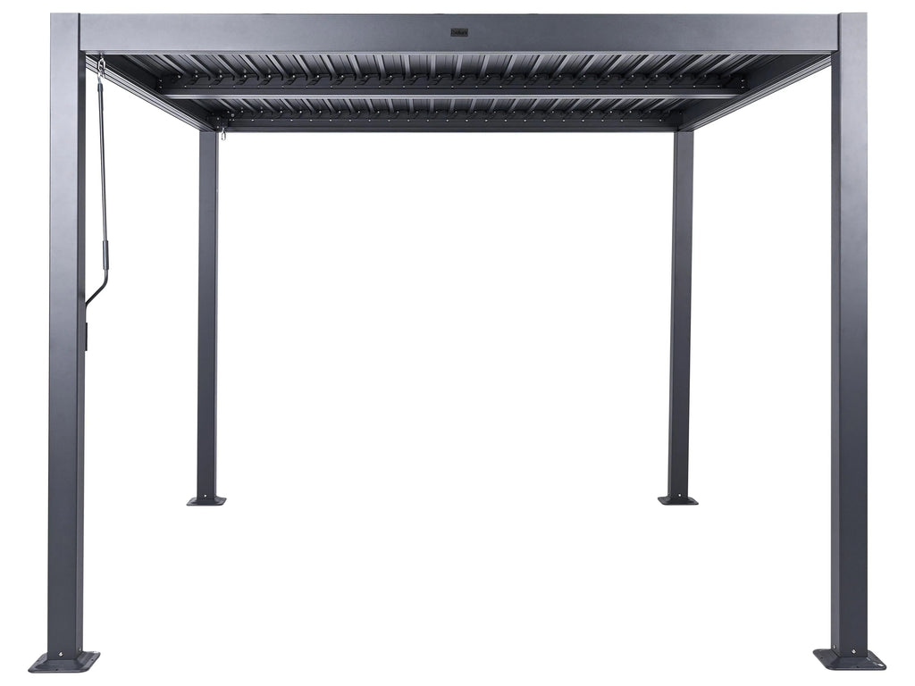 Metallpavillon 296 cm 296 cm Schwarz