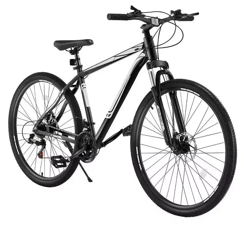 Mountain bike da 29 pollici con sospensione anteriore, telaio in alluminio a 21 velocità con doppi freni a disco
