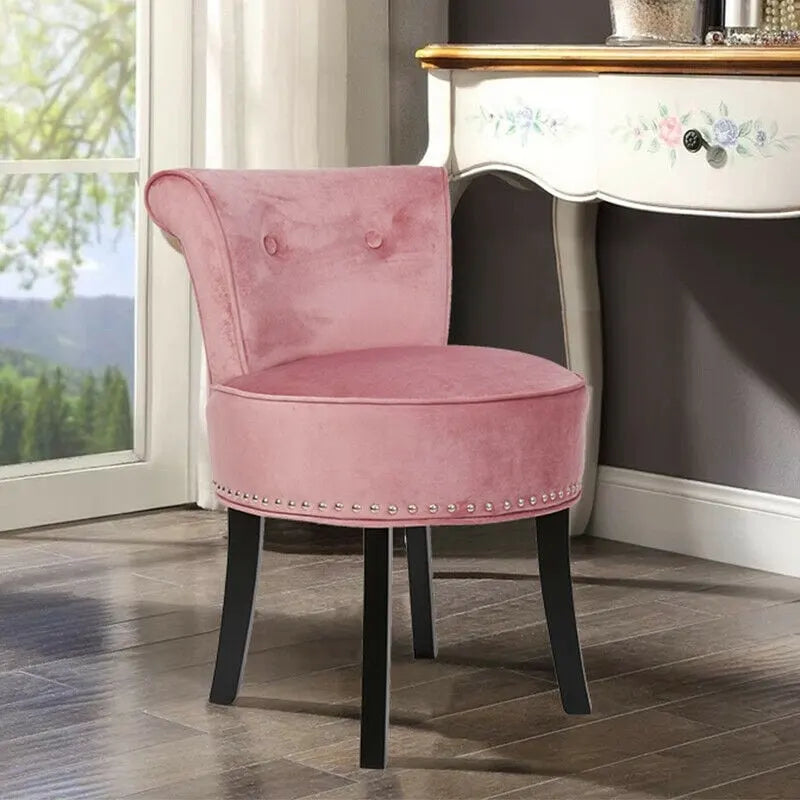 27.5 hoher Schminkhocker aus Massivholz – 27.5 H X 19 W X 11.8 D