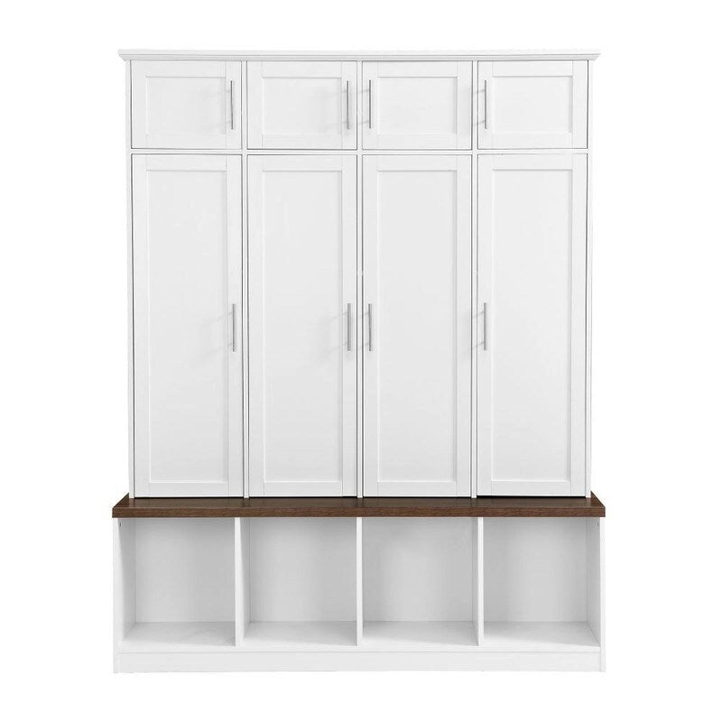 Multifunktionale Flurgarderobe mit Schrank und mehreren Stauraummöglichkeiten