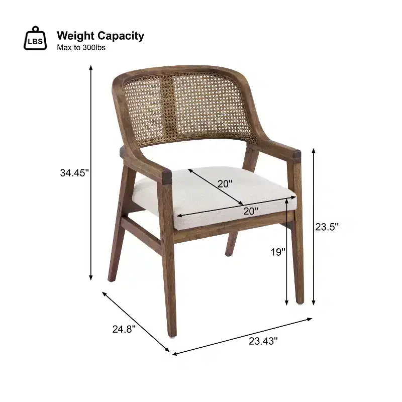 Christopher Knight Home Bennett ausziehbare Essgruppe im Mid-Century-Modern-Stil, 5-teilig, aus Holz, mit Tisch und 4 gepolsterten Stühlen mit Geflechtrücken