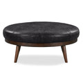Pouf – cuir italien véritable pleine fleur