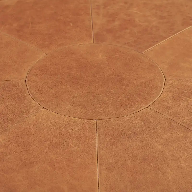 Pouf – cuir italien véritable pleine fleur