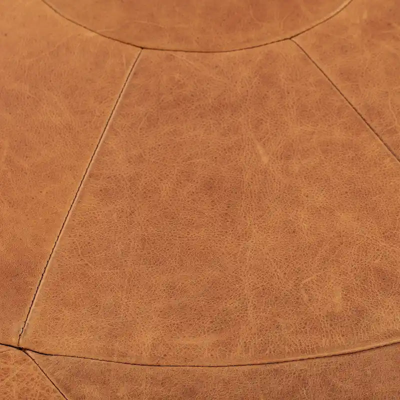 Pouf – cuir italien véritable pleine fleur