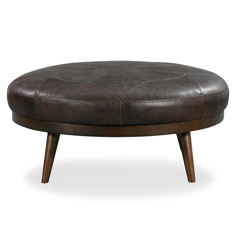 Pouf – cuir italien véritable pleine fleur