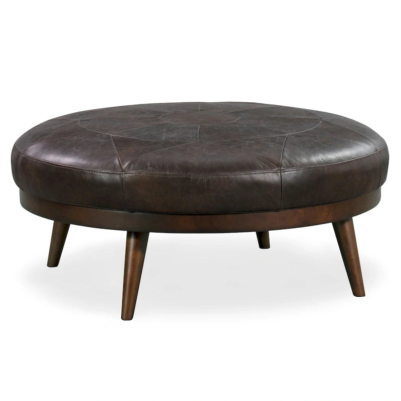 Pouf – cuir italien véritable pleine fleur