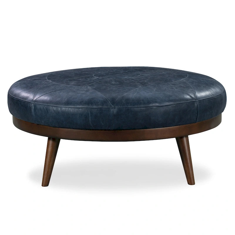 Pouf – cuir italien véritable pleine fleur