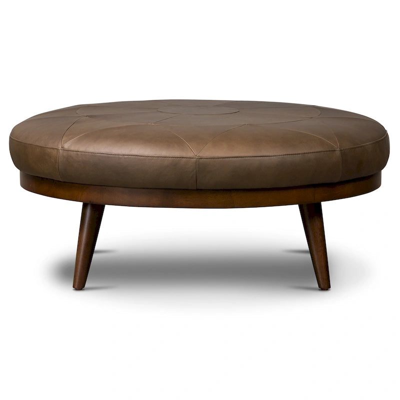Pouf – cuir italien véritable pleine fleur