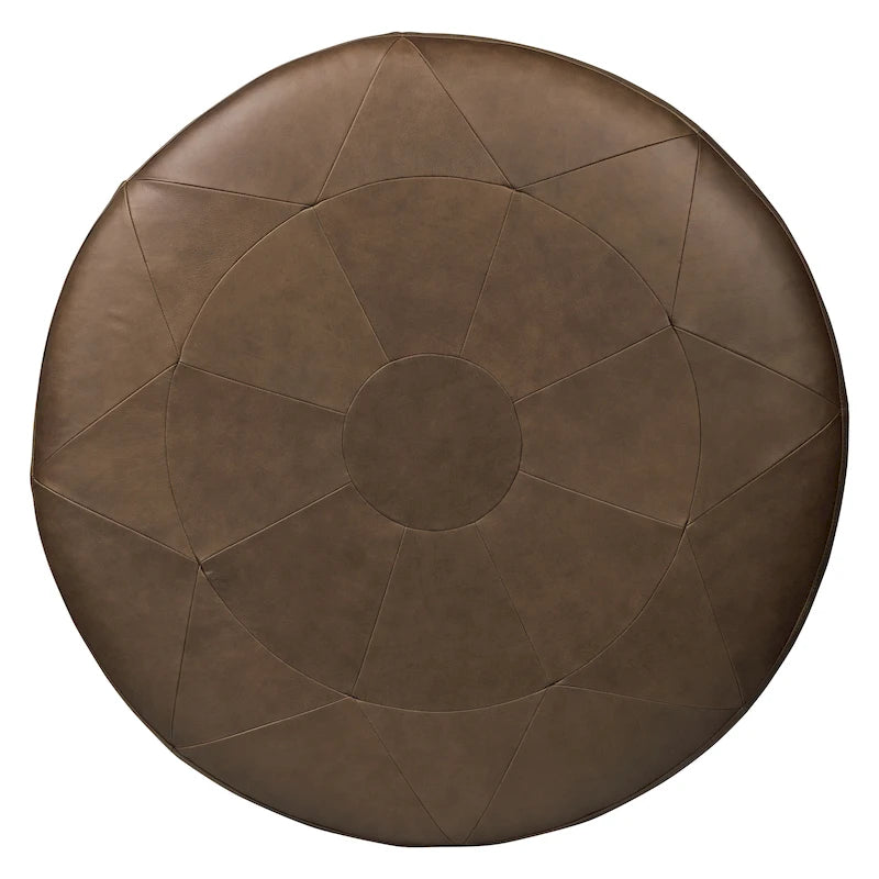 Pouf – cuir italien véritable pleine fleur