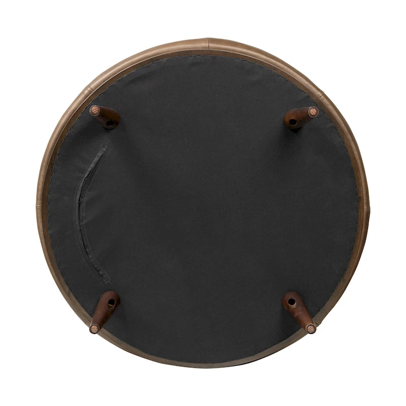 Pouf – cuir italien véritable pleine fleur