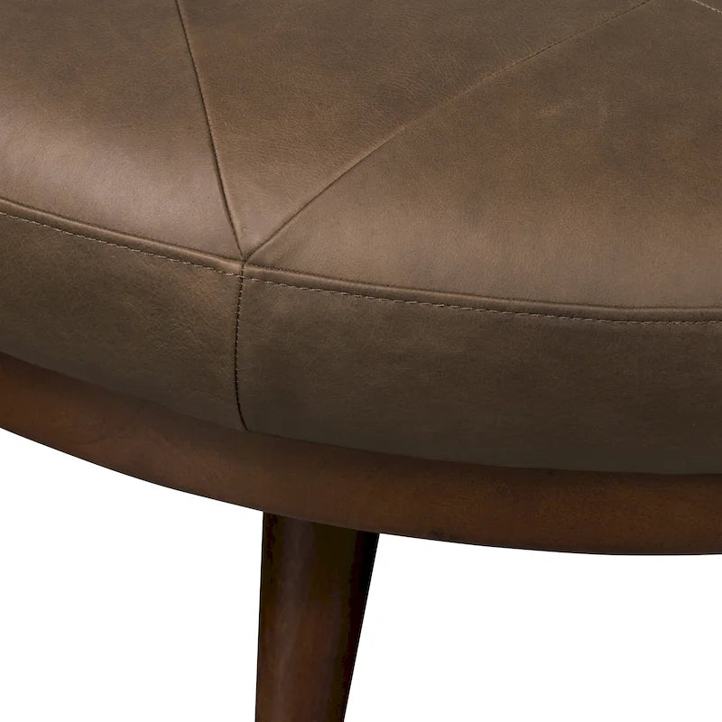 Pouf – cuir italien véritable pleine fleur
