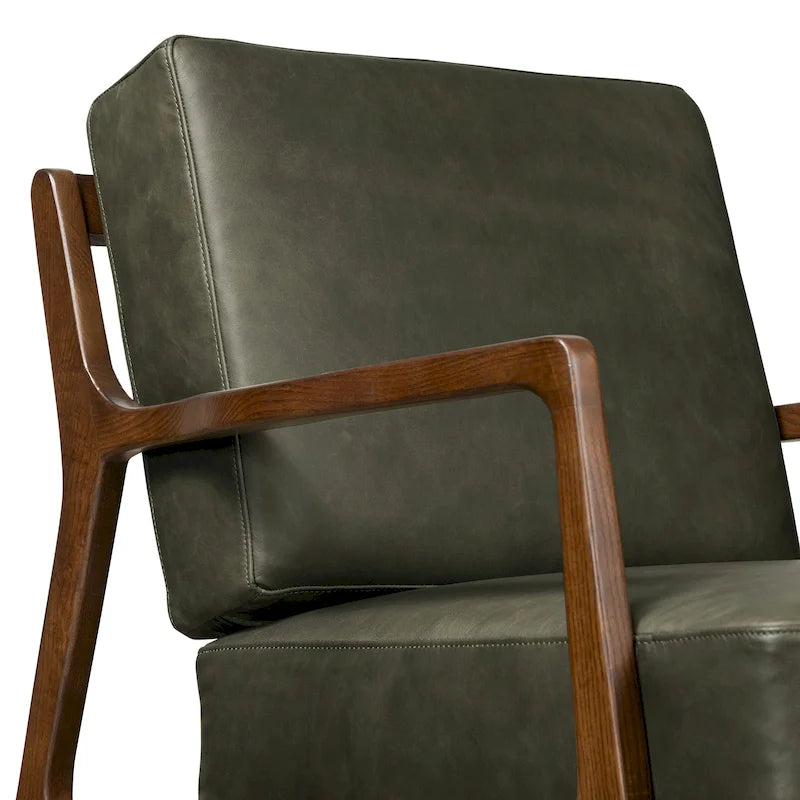 Leder-Loungesessel – echtes italienisches Vollnarbenleder
