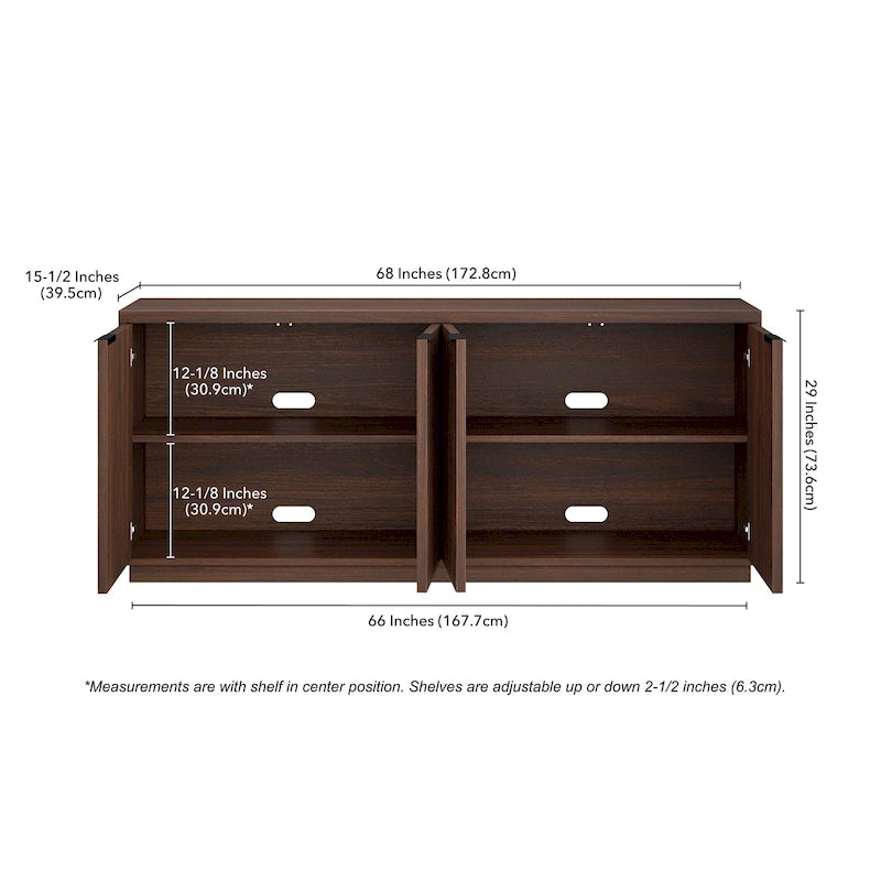 68 Zoll breiter rechteckiger Buffetschrank – 68 Zoll breit