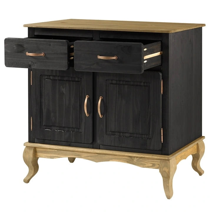 Grünes Sideboard aus Holz