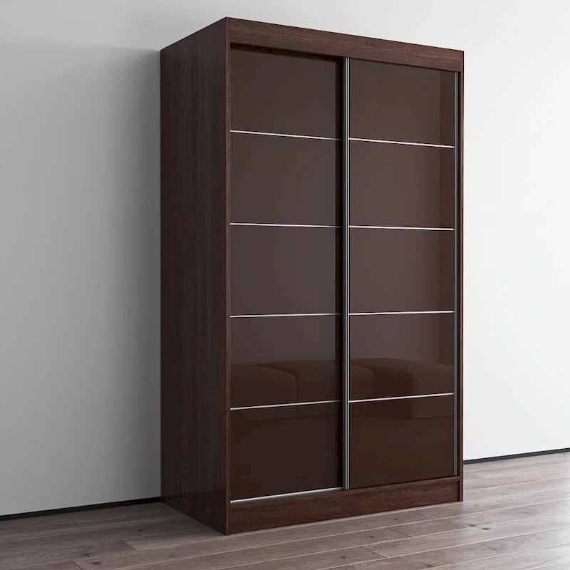 Moderner Hochglanz-Kleiderschrank Aria mit 2 Türen