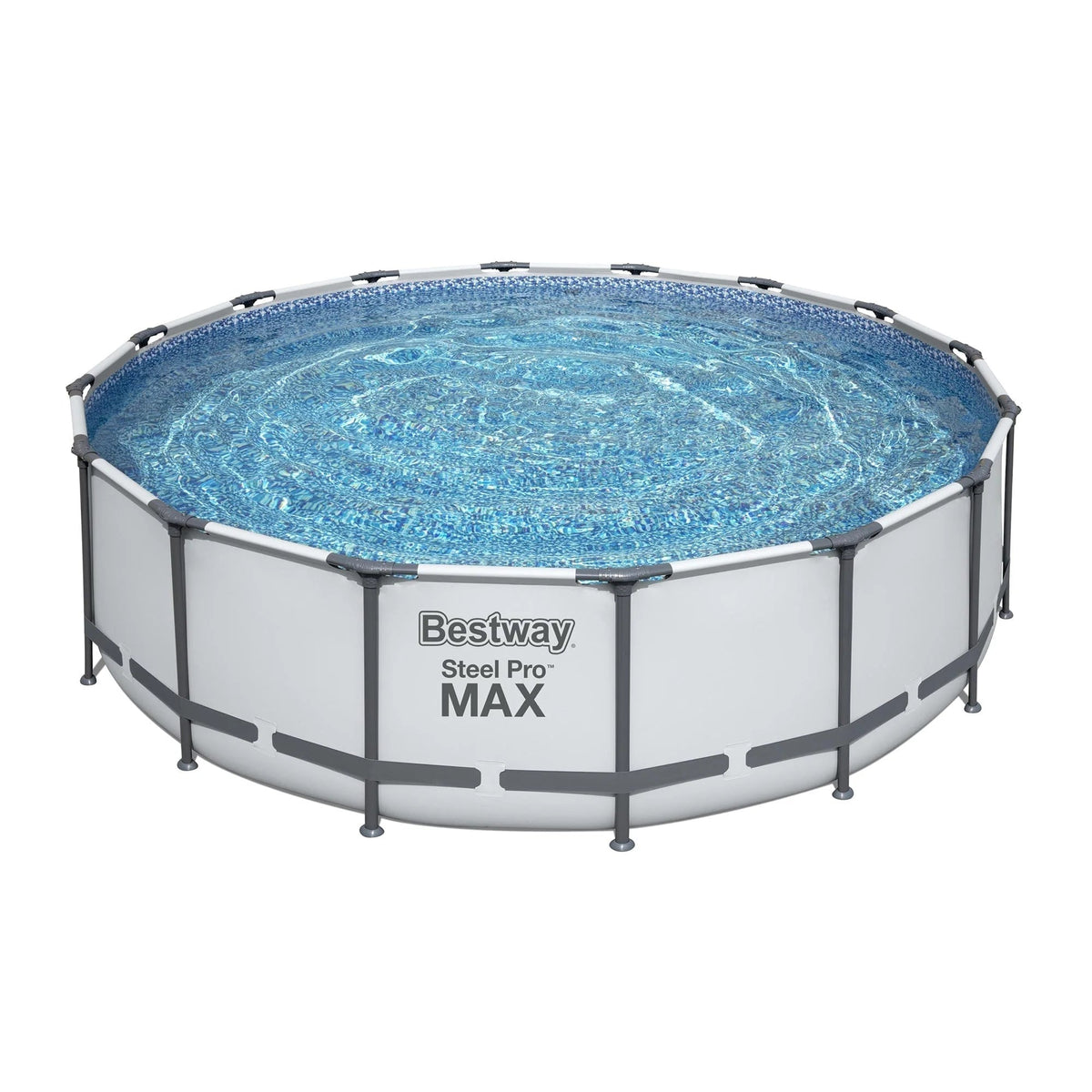 Rond bovengronds zwembad Bestway Steel Pro MAX met pomp en afdekzeil