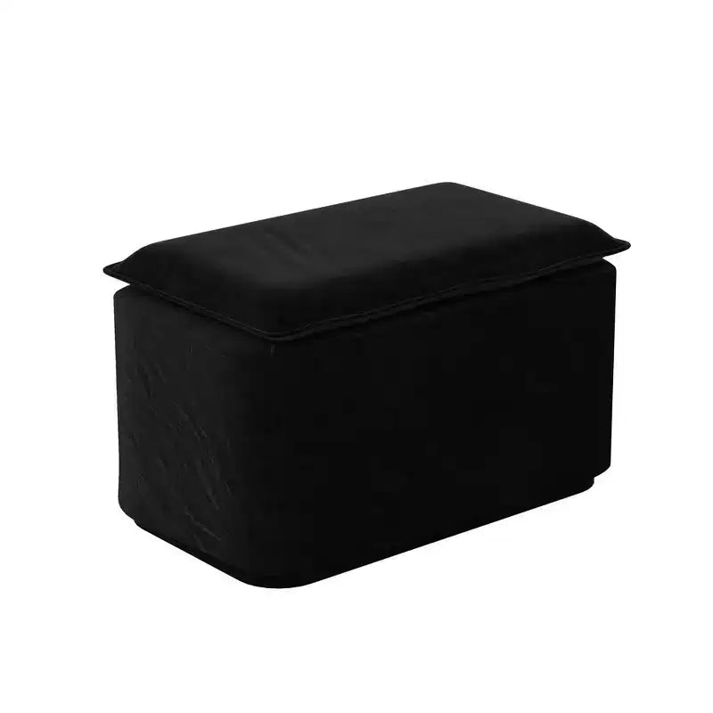 Canapé-lit convertible 3-en-1 Whisen en velours, format king size, avec pouf mobile, design capitonné