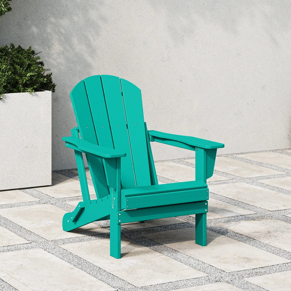 Polytrends Laguna Adirondack-Klappstuhl für die Terrasse, lichtecht und wetterbeständig
