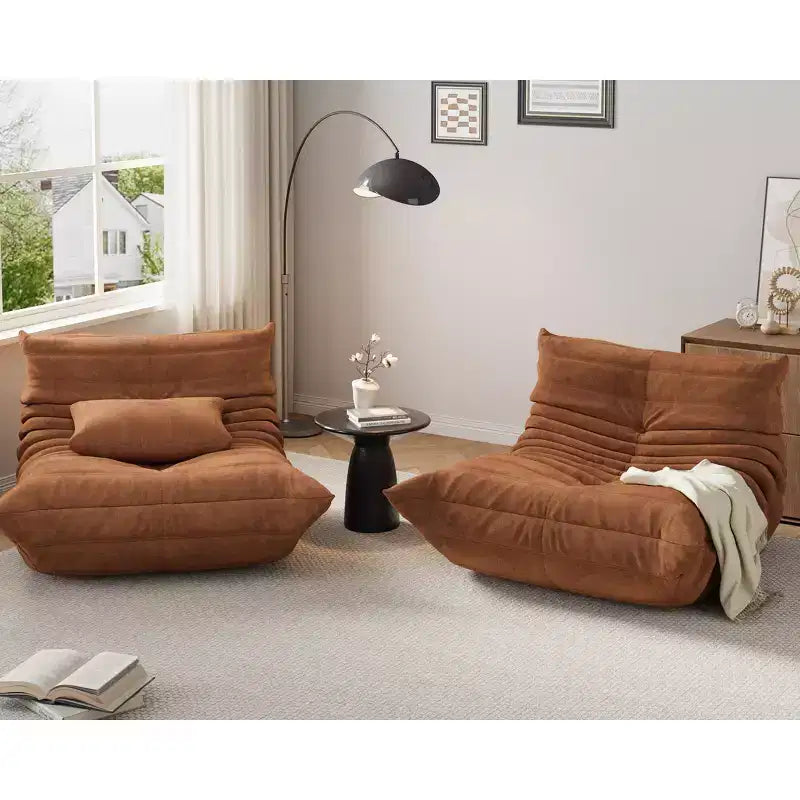 Modulares Ecksofa, Togo-Sofa mit tiefer Sitzfläche