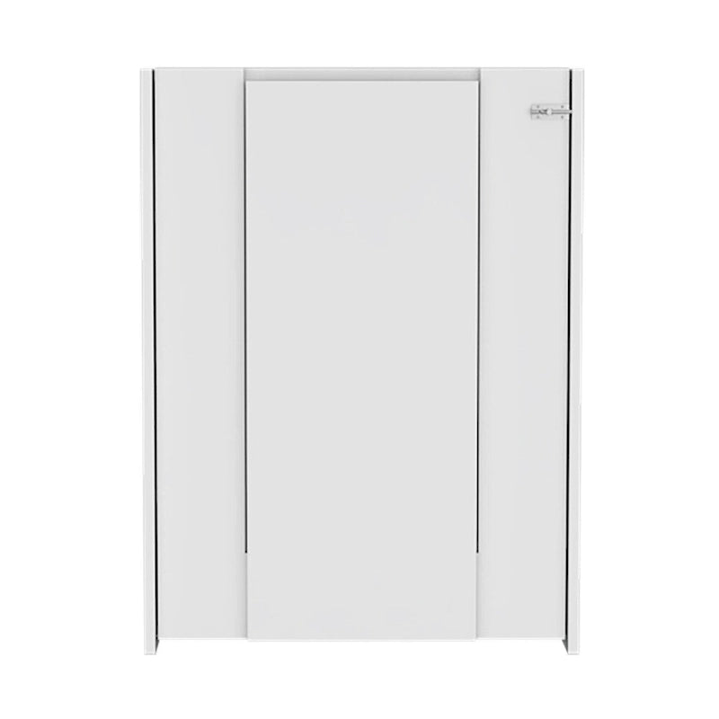Table pliante Tacoma, sept étagères intérieures, finition blanche, de haute qualité et durable