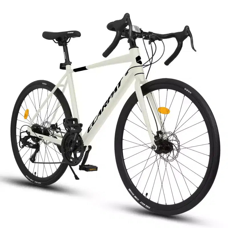Bicicletta da corsa Whisen, telaio leggero in alluminio, freni a disco, 16 velocità, accelerazione rapida, adatta a uomini e donne
