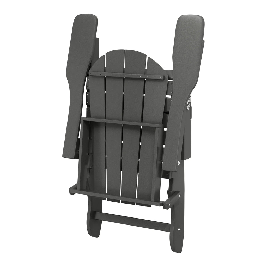 Polytrends Laguna Adirondack-Klappstuhl für die Terrasse, lichtecht und wetterbeständig
