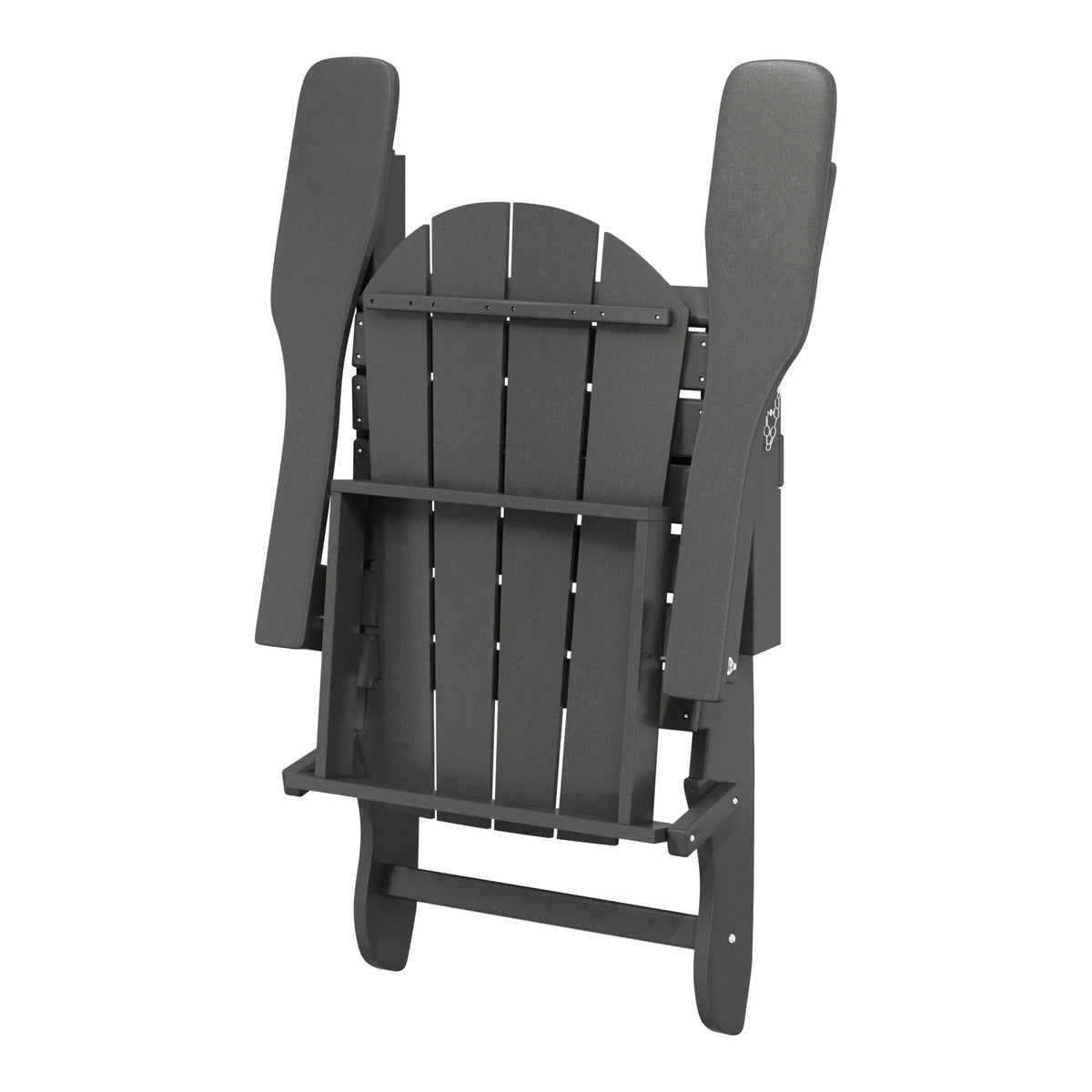 Polytrends Laguna Adirondack-Klappstuhl für die Terrasse, lichtecht und wetterbeständig