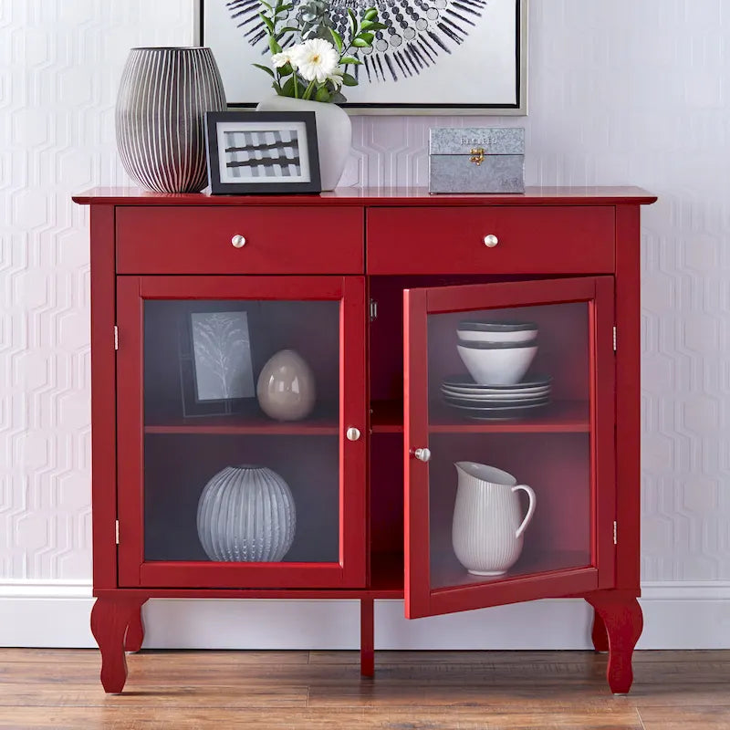 Credenza/buffet con ante in vetro Copper Grove Rawdon