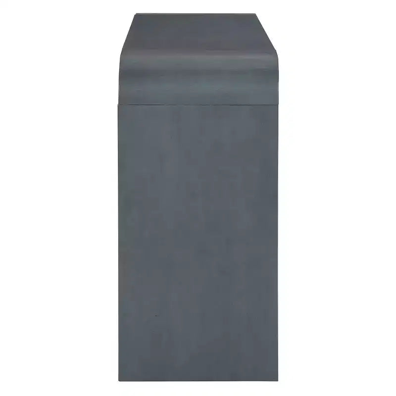 Tavolo consolle rustico Whisen, tavolo da ingresso e tavolino laterale con frontale del cassetto scanalato
