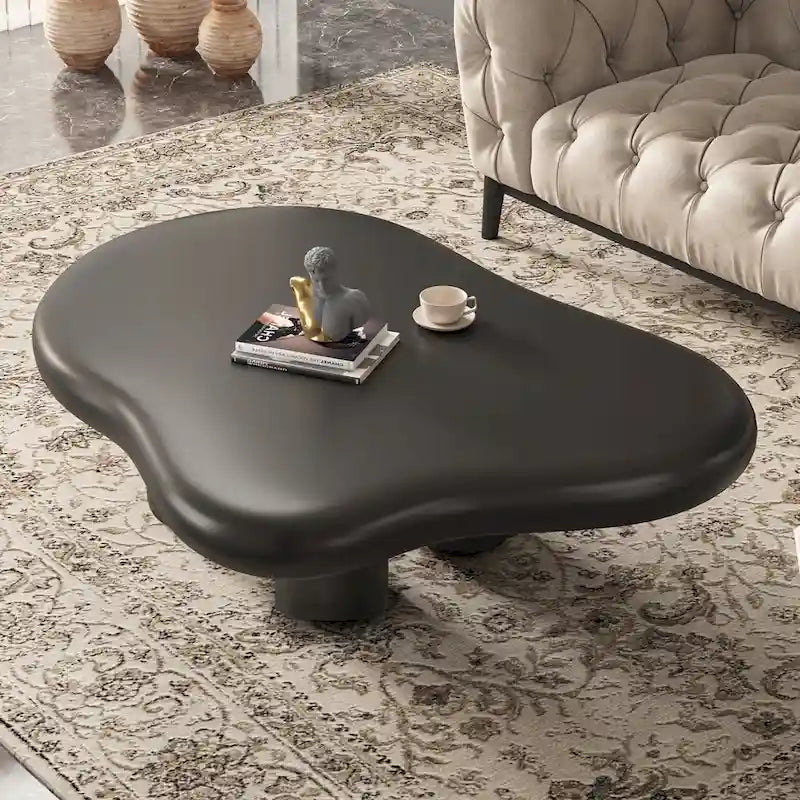 Tavolino da caffè moderno a forma di nuvola con 4 gambe, 48.5
