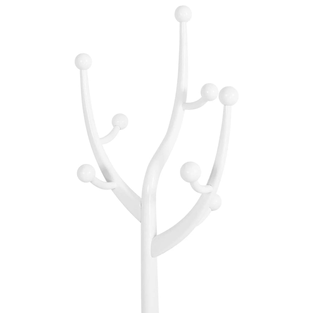 Appendiabiti autoportante in legno di gomma a forma di ramo con 8 ganci - 24.5W x 70.87H