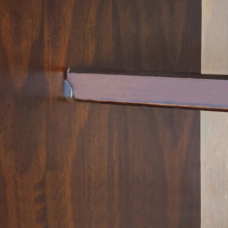 Palace Imports Kyle kledingkast met 4 deuren, 100% massief hout, met deuren van massief hout of spiegeldeuren