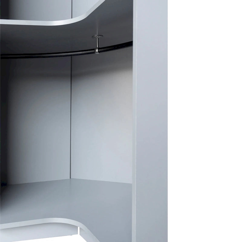 Polygon-Eckkleiderschrank mit 2 Türen