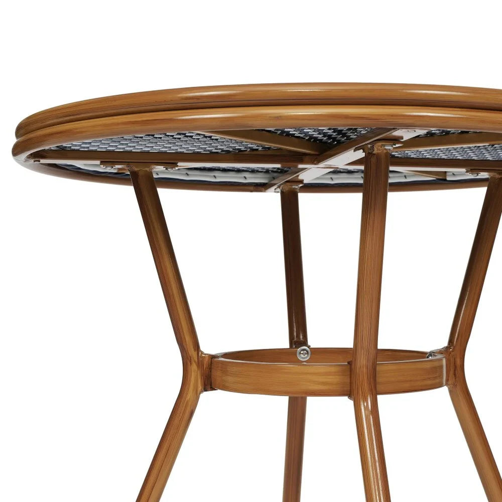 Set bistrot commerciale per interni/esterni con tavolo e quattro sedie