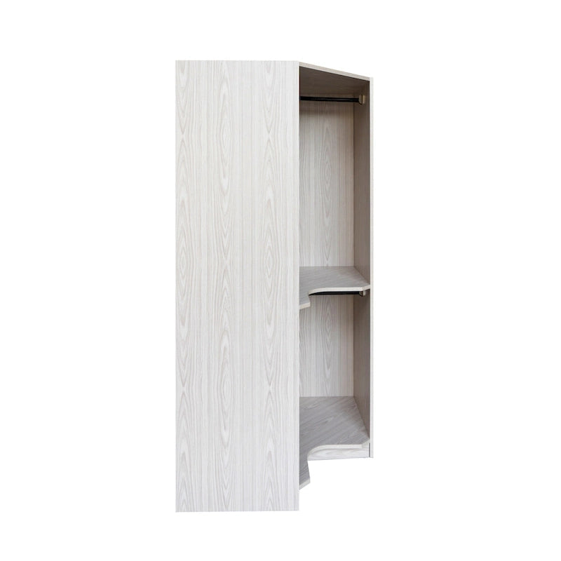 Polygon-Eckkleiderschrank mit 2 Türen