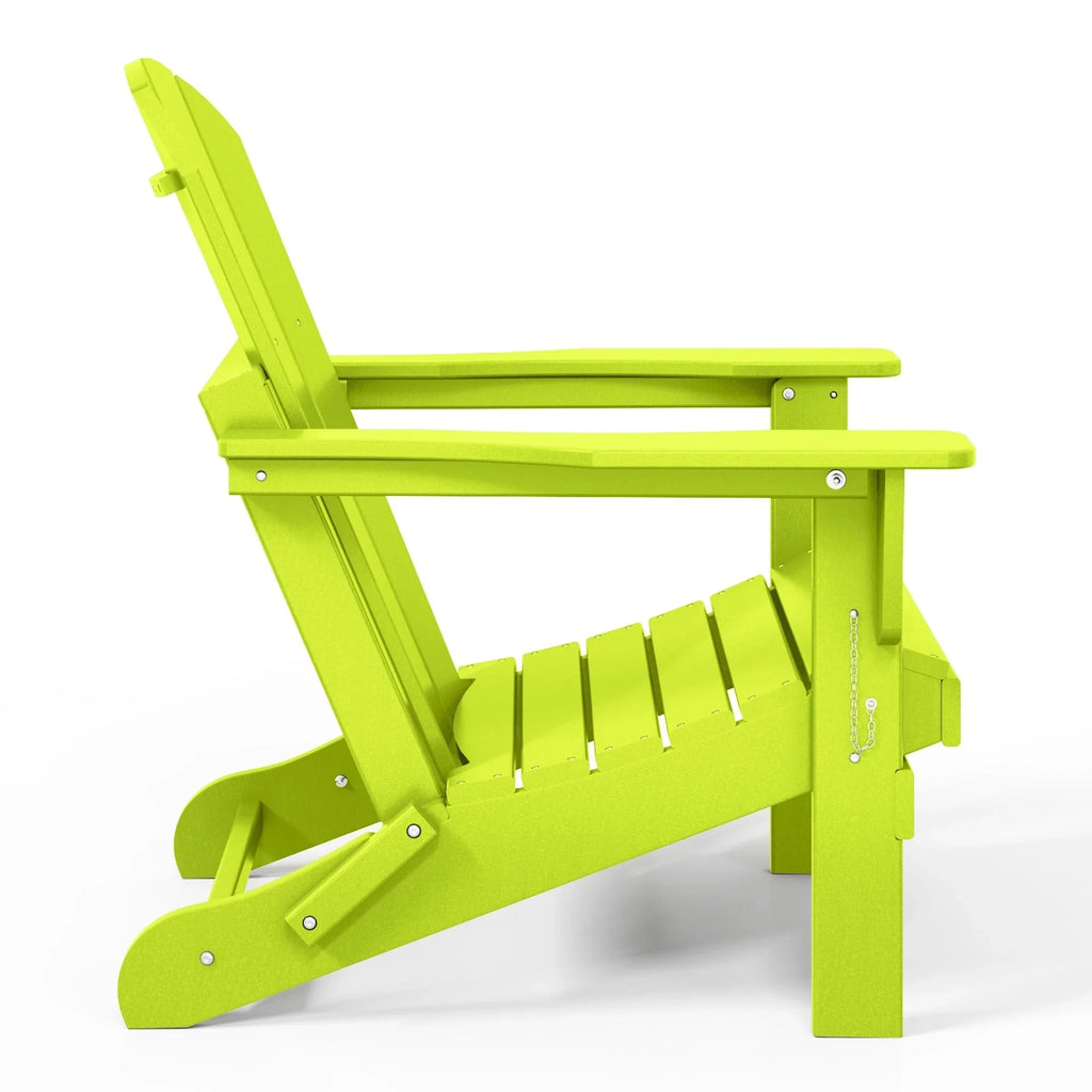 Polytrends Laguna Adirondack-Klappstuhl für die Terrasse, lichtecht und wetterbeständig