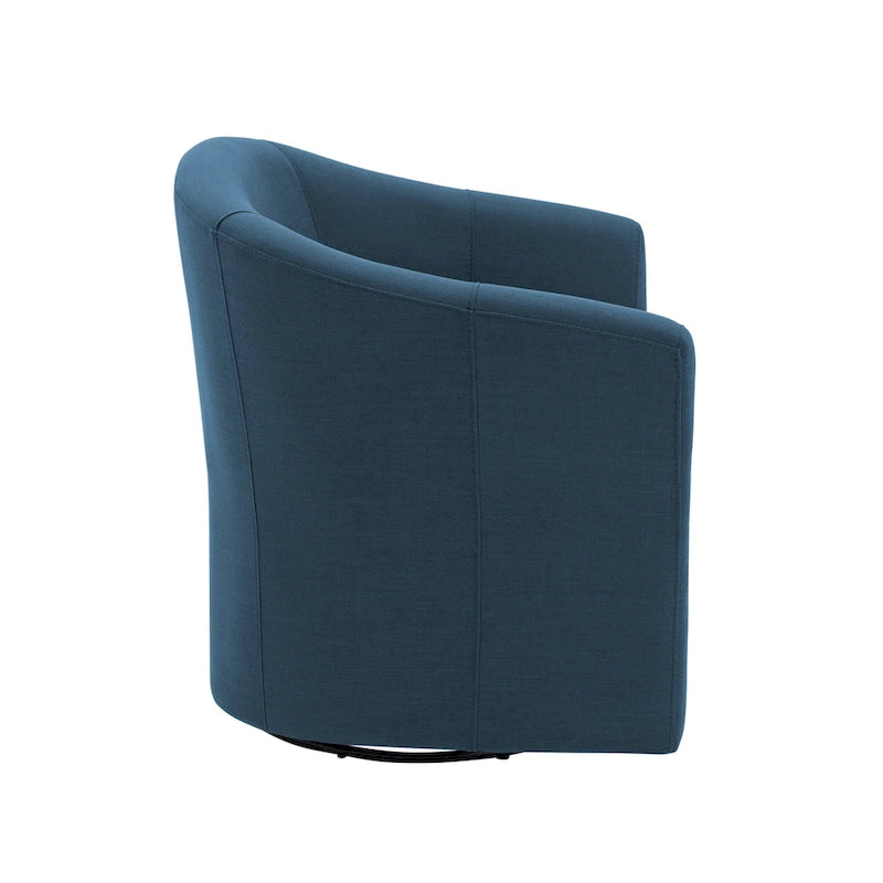 Set van 2 moderne gestoffeerde draaibare kuipstoelen voor de woonkamer