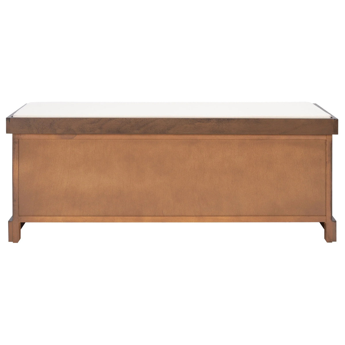 SAFAVIEH Fiorello 3-Drawer with Cushion Storage Bench - 47.3 W x 15 L x 19 H - 47Wx15Dx19H