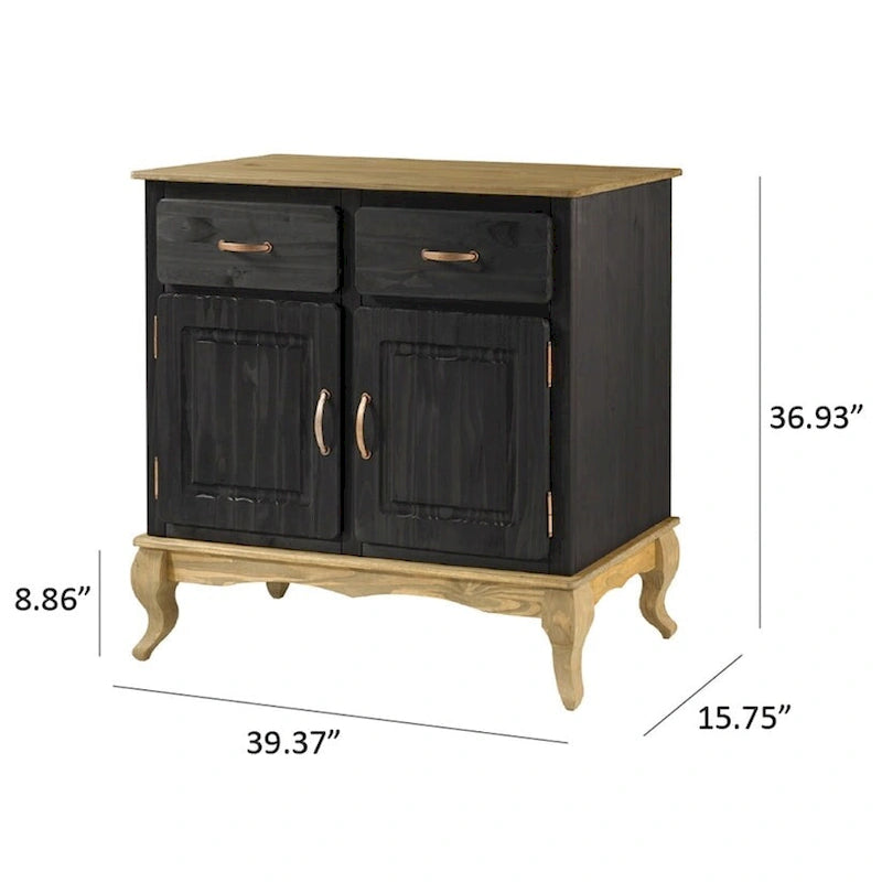 Grünes Sideboard aus Holz