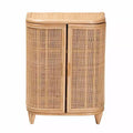 Meuble de rangement en rotin naturel bali & pari Yanka : fait main, 2 étagères, style bohème