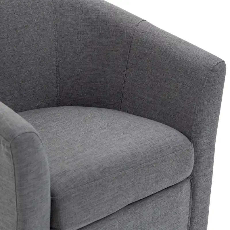 Set van 2 moderne gestoffeerde draaibare kuipstoelen voor de woonkamer