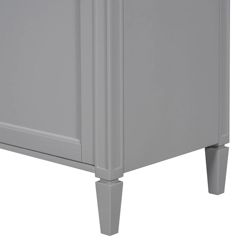 Bad-Waschtischunterschrank mit oberem Waschbecken und Auszugsschublade