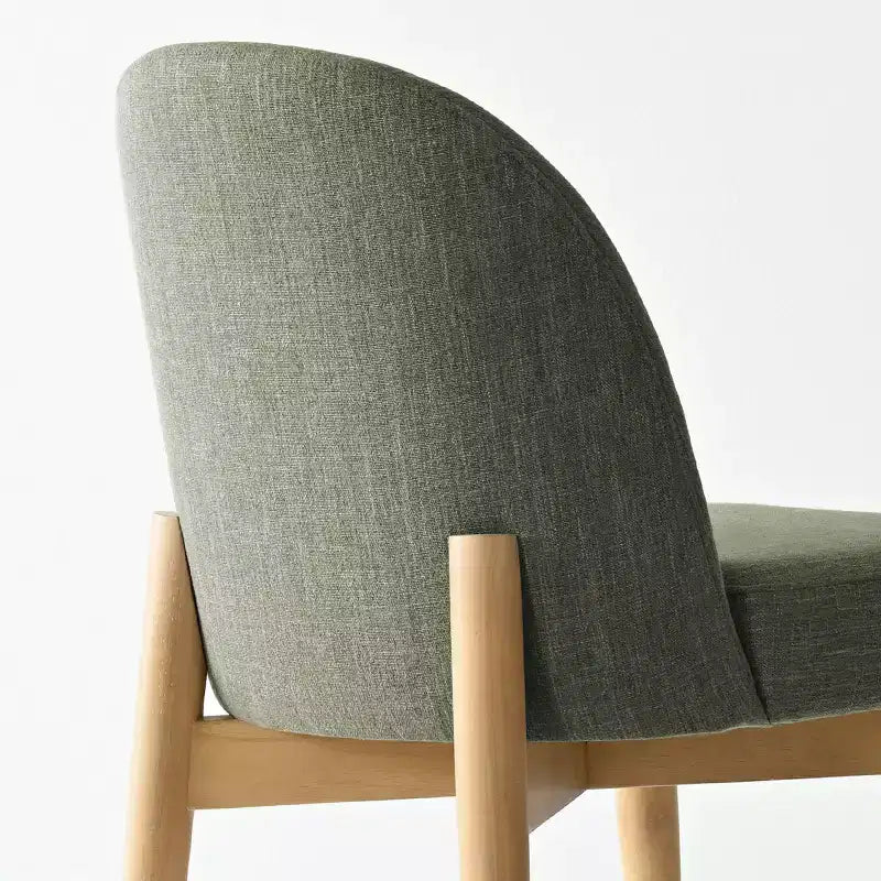 Ensemble de salle à manger de 7 pièces, table à tréteaux extensible de 78-96 avec chaises rembourrées à pieds en bois massif-Panipeachy