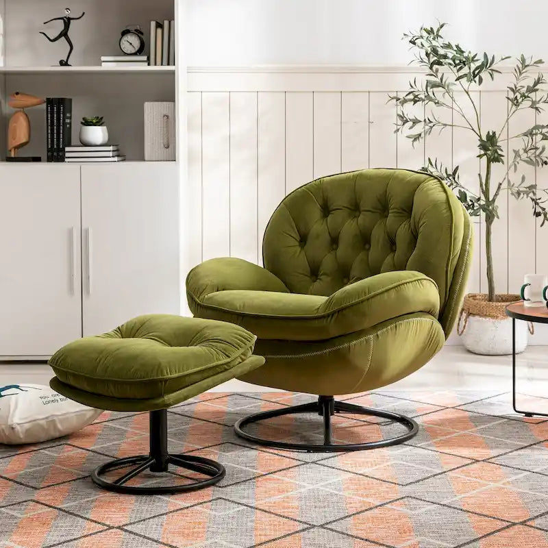Polstersessel, TV-Sessel, Wohnzimmersessel mit Hocker